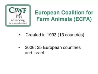 European Coalition for Farm Animals (ECFA)
