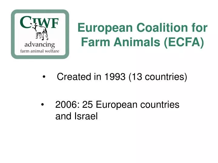 european coalition for farm animals ecfa