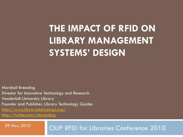 the impact of rfid on library management systems design