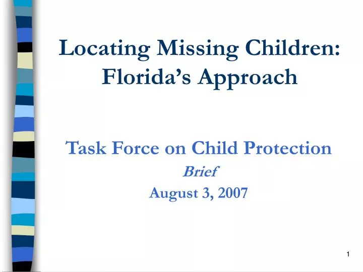 locating missing children florida s approach