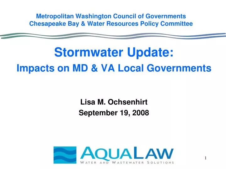 metropolitan washington council of governments chesapeake bay water resources policy committee