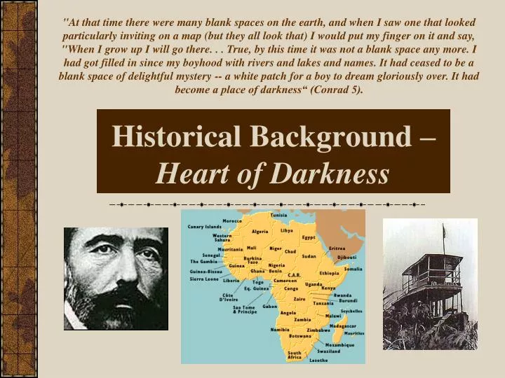 historical background heart of darkness