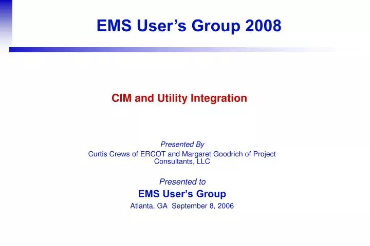 PPT - CIM and Utility Integration PowerPoint Presentation, free ...