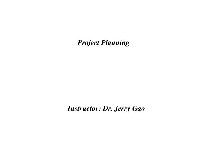 project planning