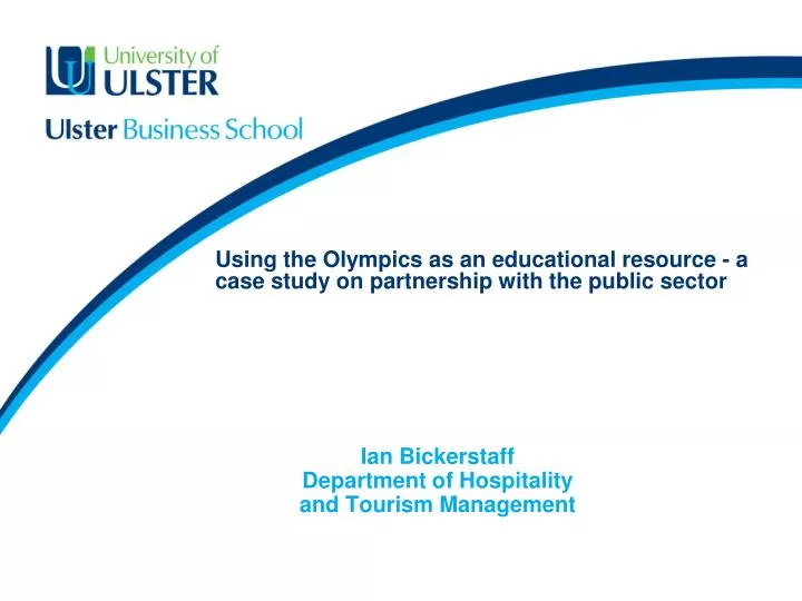 using the olympics as an educational resource a case study on partnership with the public sector