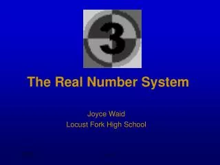 The Real Number System