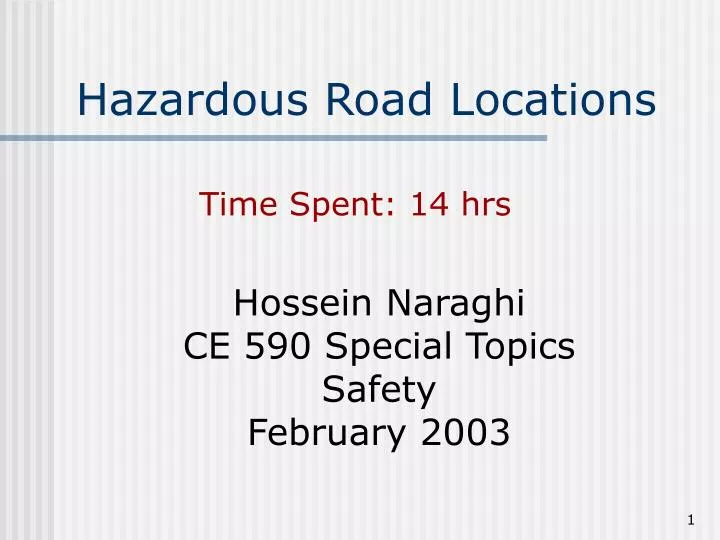 hazardous road locations