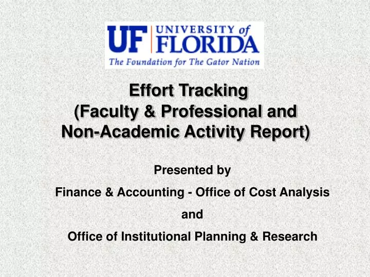effort tracking faculty professional and non academic activity report