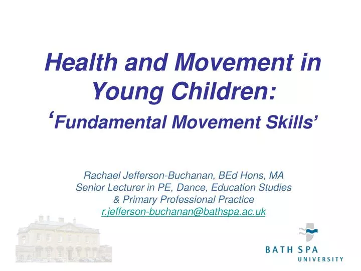 health and movement in young children fundamental movement skills