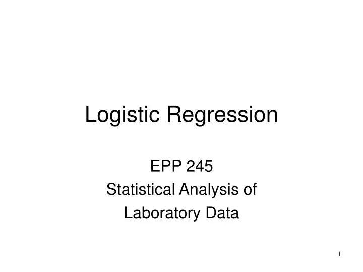 logistic regression