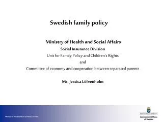 Swedish family policy