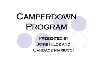 Camperdown Program