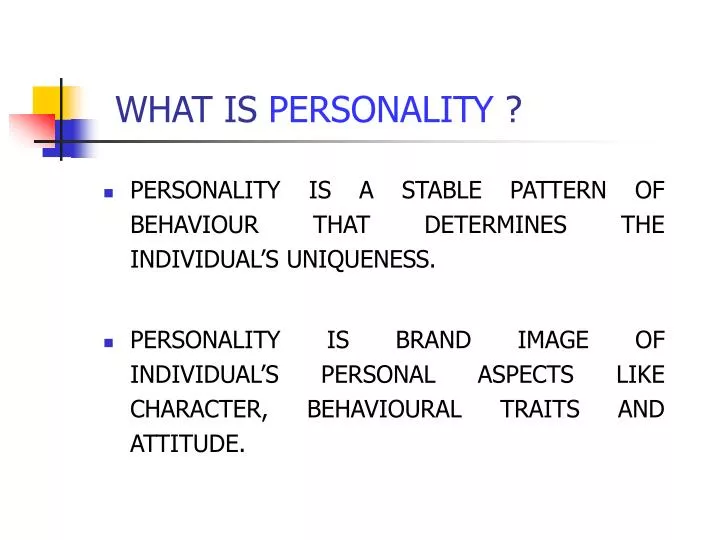 what is personality