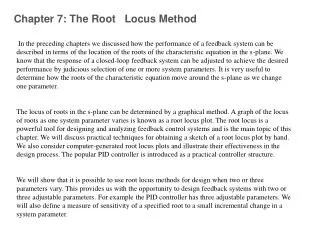 Chapter 7: The Root Locus Method