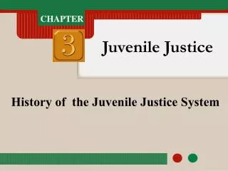 History of the Juvenile Justice System