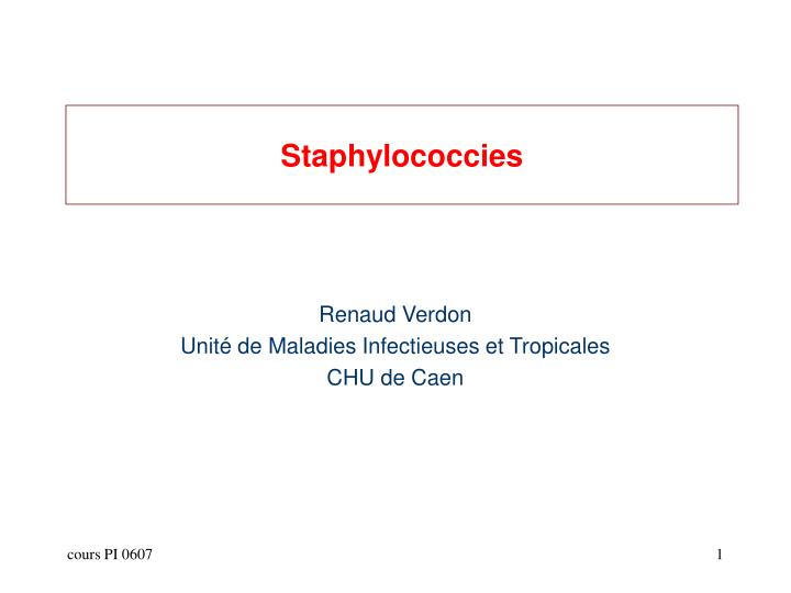 staphylococcies