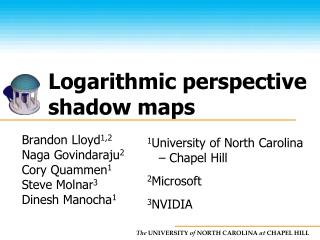 Logarithmic perspective shadow maps