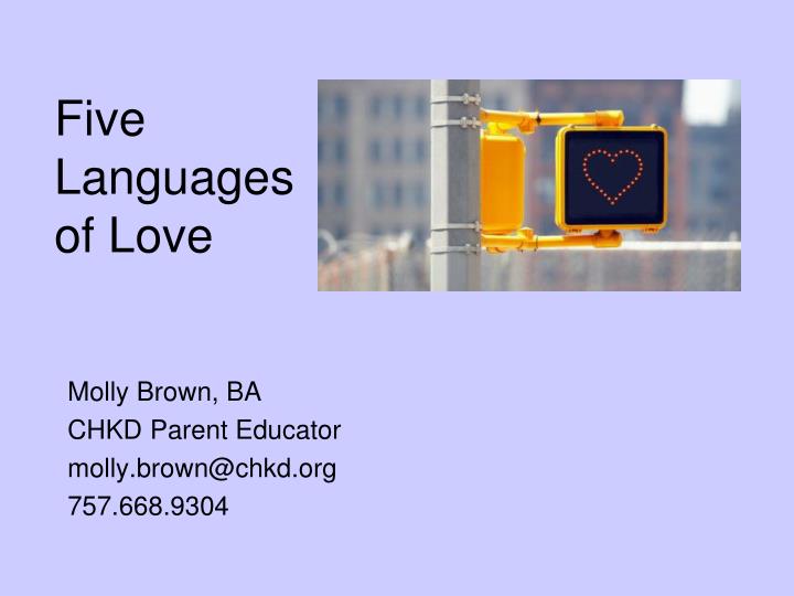 five languages of love