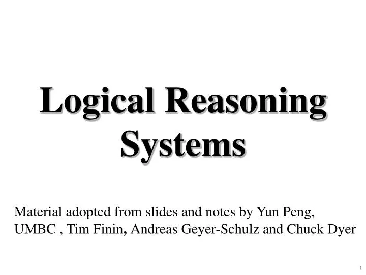 logical reasoning systems