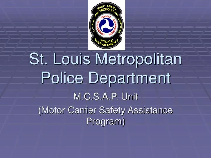 st louis metropolitan police department