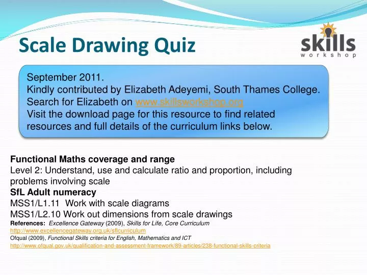 scale drawing quiz