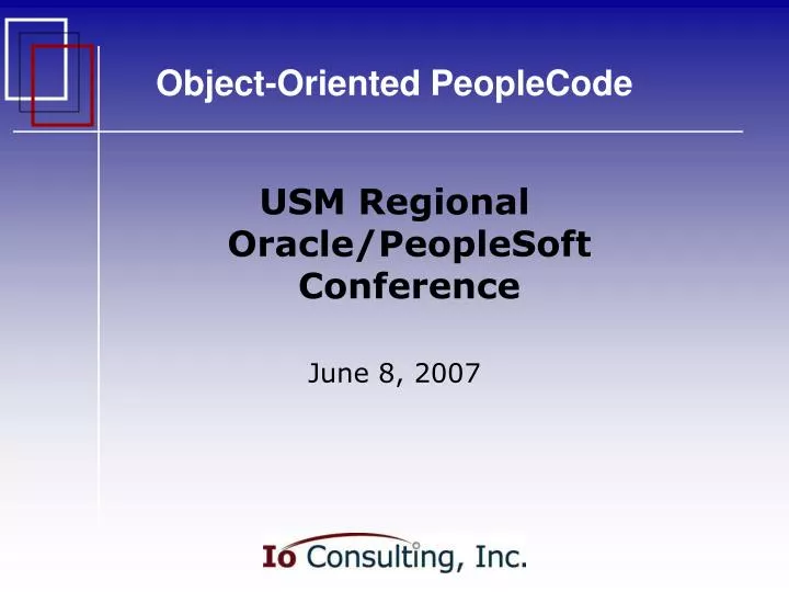 object oriented peoplecode