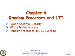 Chapter 6 Random Processes and LTI