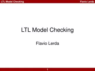 LTL Model Checking