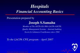 Hospitals Financial Accounting Basics