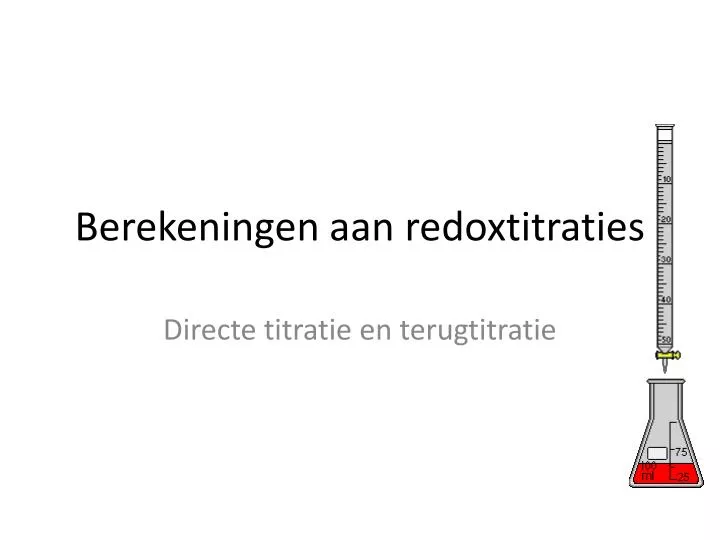 berekeningen aan redoxtitraties