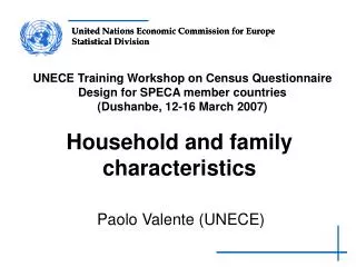 Household and family characteristics