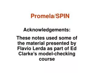 Promela/SPIN