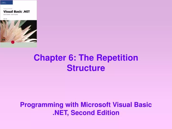 chapter 6 the repetition structure