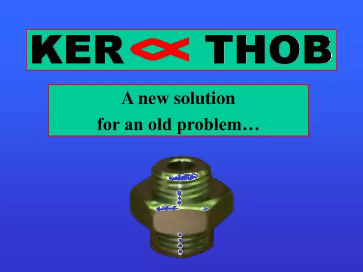 a new solution for an old problem