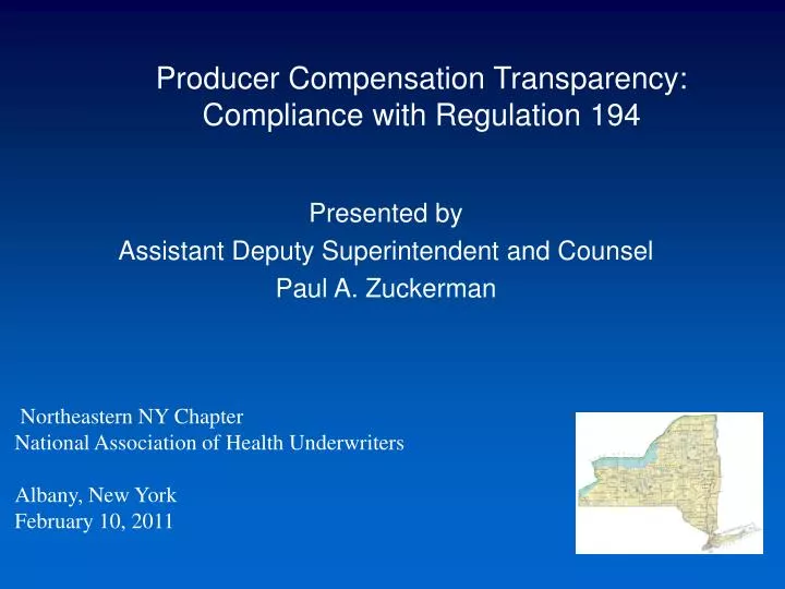 producer compensation transparency compliance with regulation 194