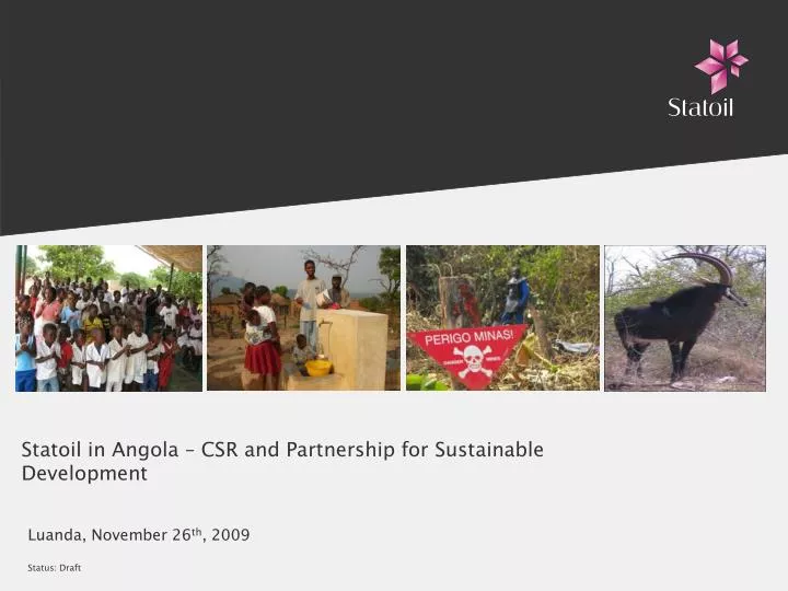 statoil in angola csr and partnership for sustainable development
