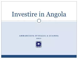 Investire in Angola