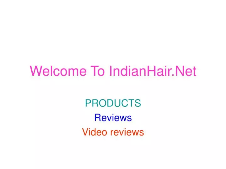welcome to indianhair net