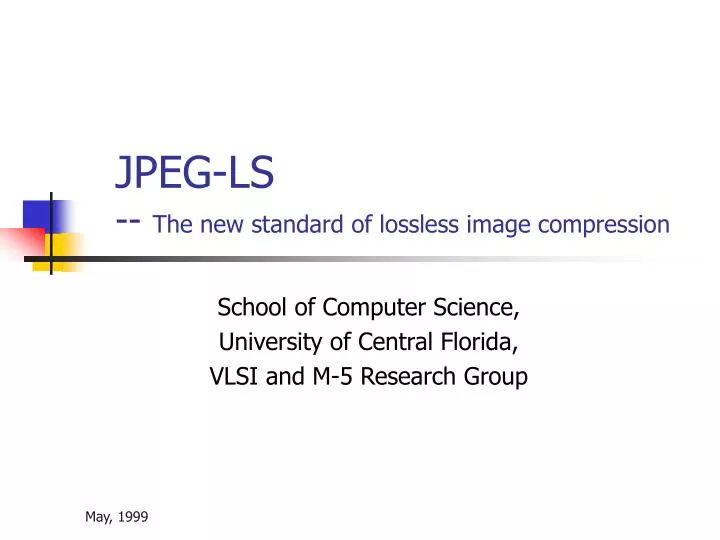 jpeg ls the new standard of lossless image compression