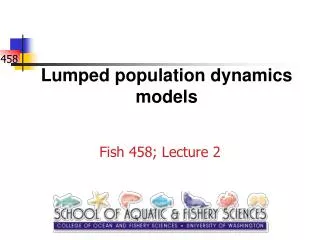 Lumped population dynamics models