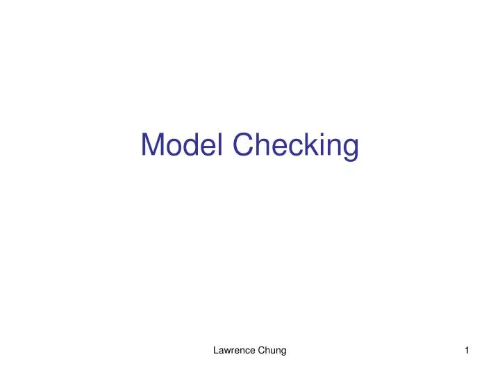 model checking