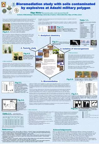 Bioremediation study with soils contaminated by explosives at Adazhi military polygon