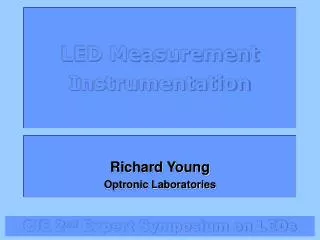 LED Measurement Instrumentation