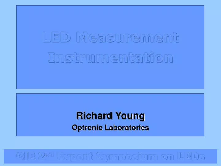 led measurement instrumentation