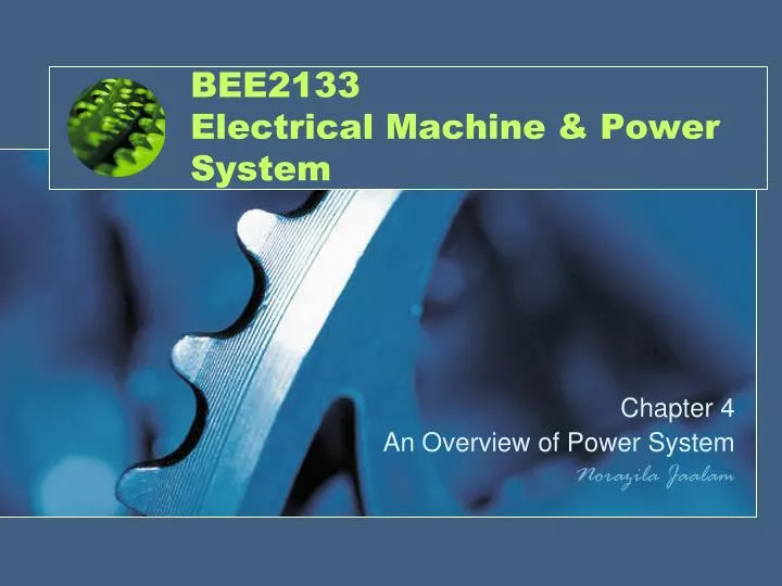 bee2133 electrical machine power system