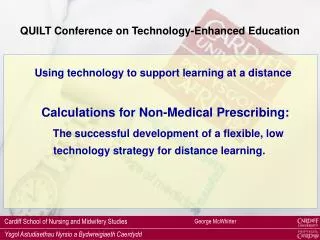 QUILT Conference on Technology-Enhanced Education