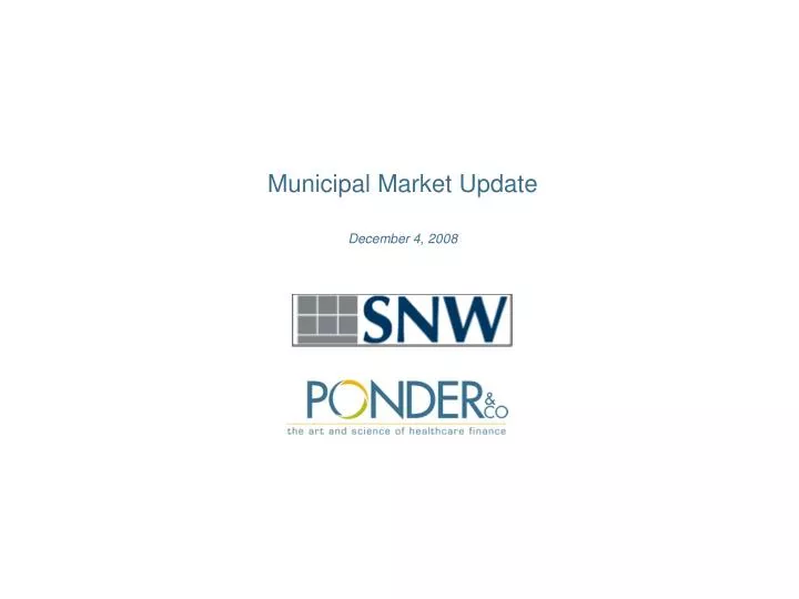 municipal market update