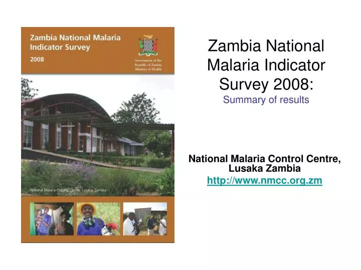 zambia national malaria indicator survey 2008 summary of results