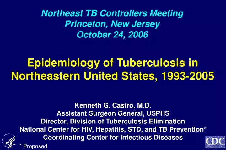 epidemiology of tuberculosis in northeastern united states 1993 2005