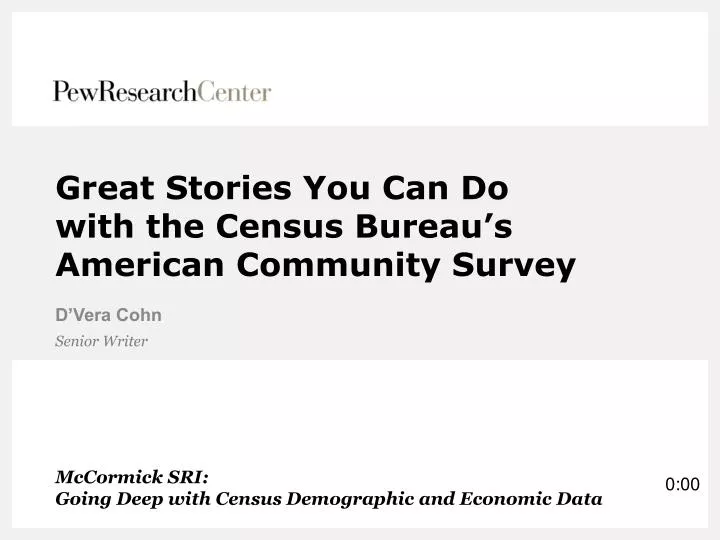 great stories you can do with the census bureau s american community survey